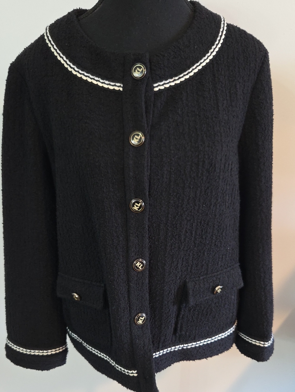 Karl Lagerfeld boucle blazer Sz 14